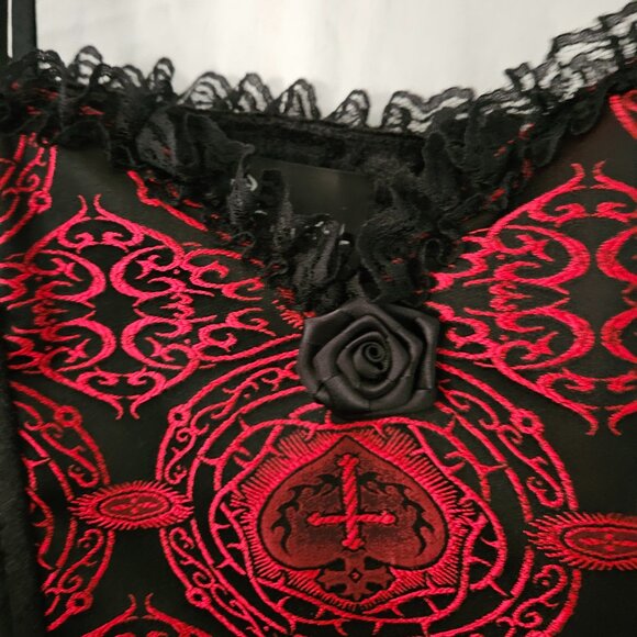 NWT Gothic Prom Ballgown Dress SMALL - Picture 1 of 15